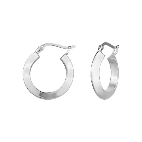 Sterling Silver Chunky Hoops