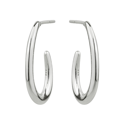 Sterling Silver Demi Hoops