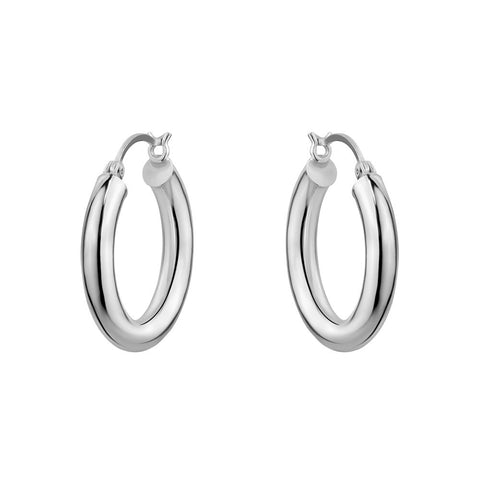 Sterling Silver Chunky Hoops