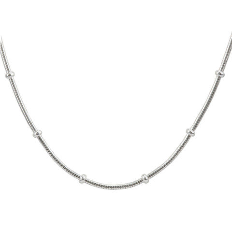 Sterling Silver Ball Snake Chain