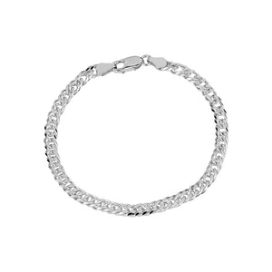 Sterling Silver Double Curb Bracelet