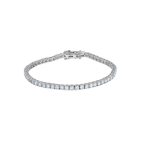 Sterling Silver Cubic Zirconia Tennis Bracelet