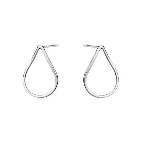 Sterling Silver Open Teardrop Drop Earrings