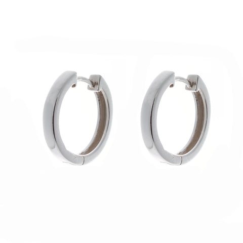 Sterling Silver Polished Hoops