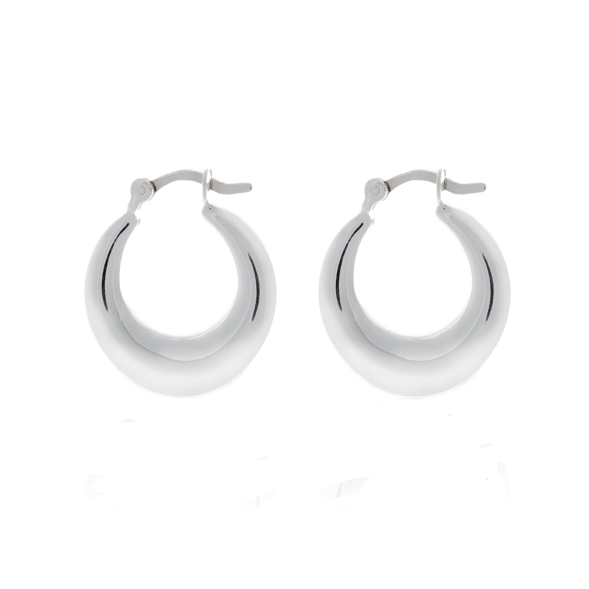Sterling Silver Chunky Hoops