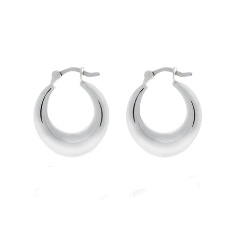 Sterling Silver Chunky Hoops