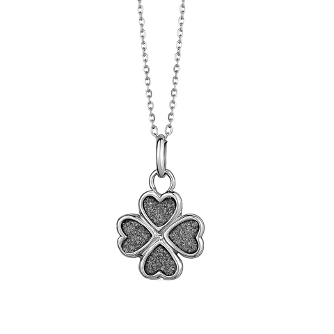 Sterling Silver Stardust Clover Pendant