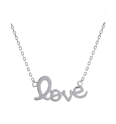 Sterling Silver Love Necklace