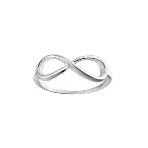 Sterling Silver Infinity Ring Sz 8